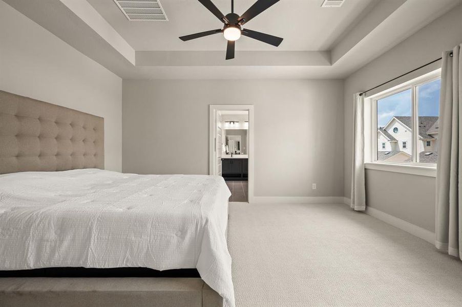 Furnished interior view inside a new home in HomeTown Garden, North Richland Hills (Image 8). Furnished interior view inside a new home in HomeTown Garden, North Richland Hills (Image 8).