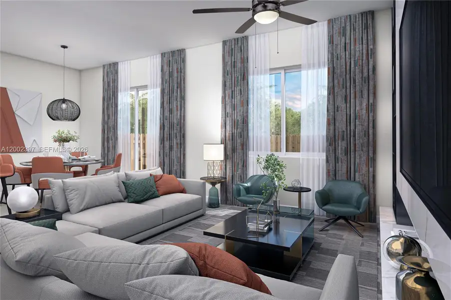 Furnished interior view inside a new home in Terra Sol, Homestead (Image 4).