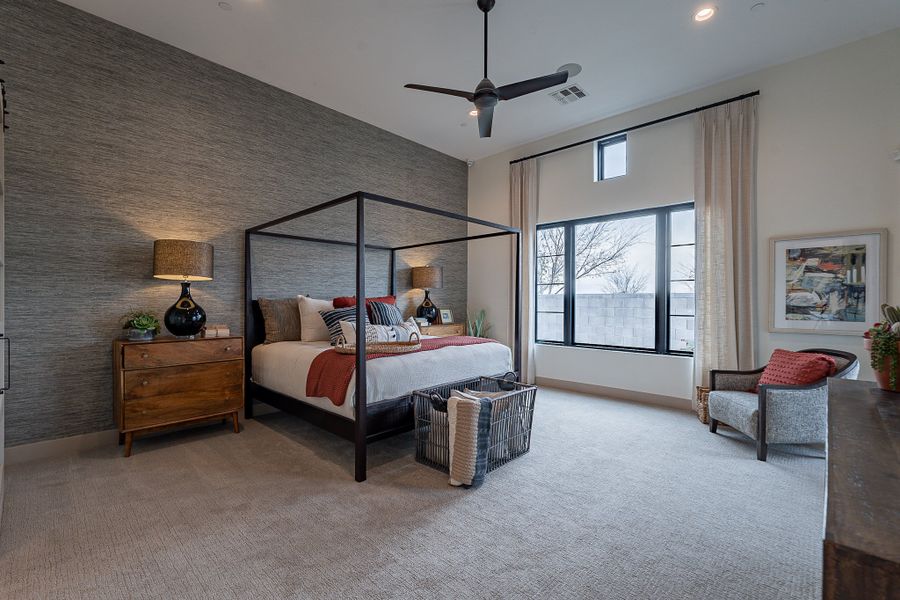 Representative furnished interior of a home built from the Residence Five by Capital West Homes in Atrium at Somerset, Gilbert (Image 5).