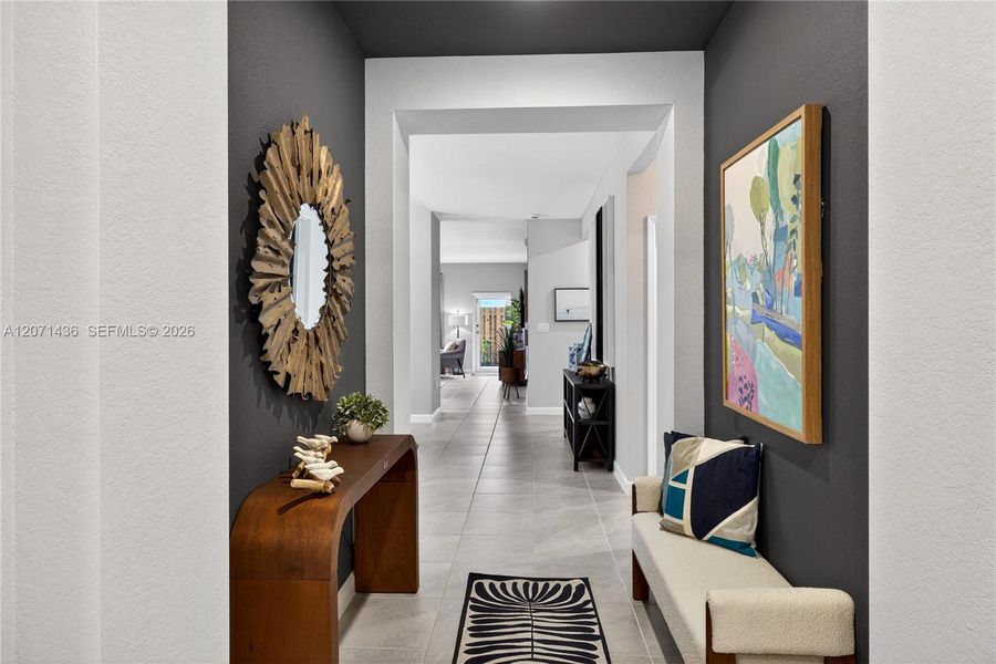 Furnished interior view inside a new home in Acacia Groves, Miami (Image 14).