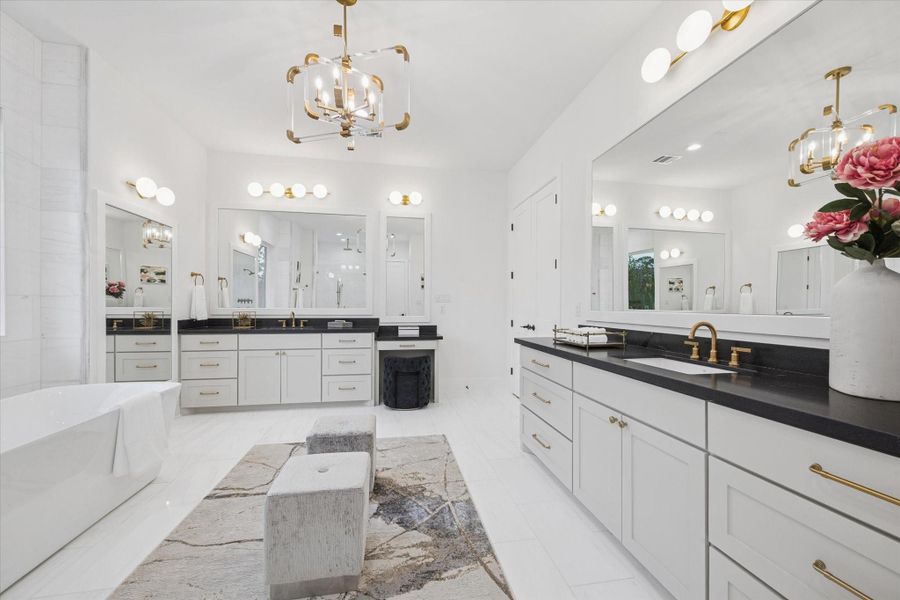 Furnished interior view inside a new home in , Houston (Image 9).