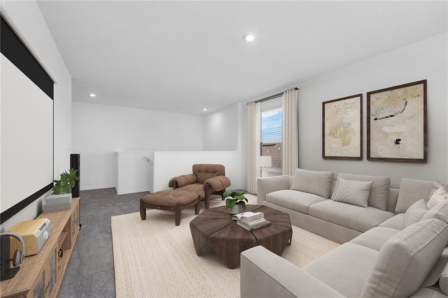 Furnished interior view inside a new home in Hidden Cove, Eustis (Image 14).