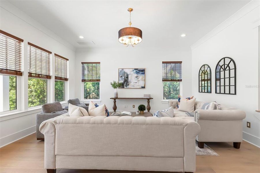 Furnished interior view inside a new home in , St. Petersburg (Image 42).