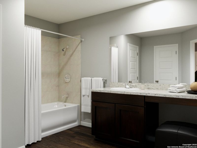 Furnished interior view inside a new home in Swenson Heights, Seguin (Image 12).