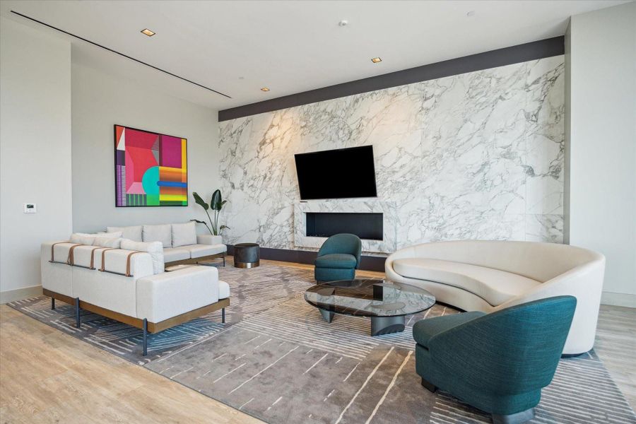 Residence only common entertainment area.