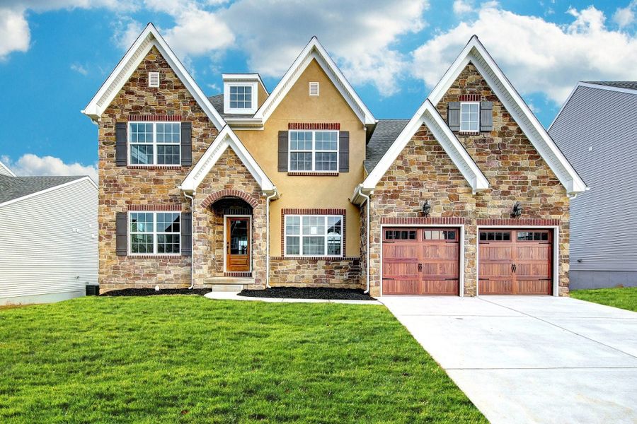 Representative exterior photo of a completed home built from the Ethan by Keystone Custom Homes in Lakestone Cove, Belmont, NC (Image 15).