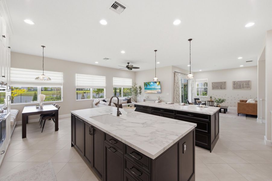 Double island kitchen