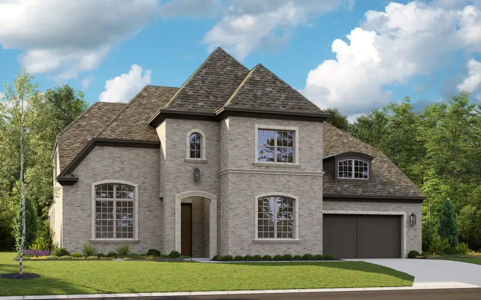 Representative exterior photo of a completed home built from the 6051 by Tradition Homes in The Parks at Wilson Creek, Celina, TX (Image 3).