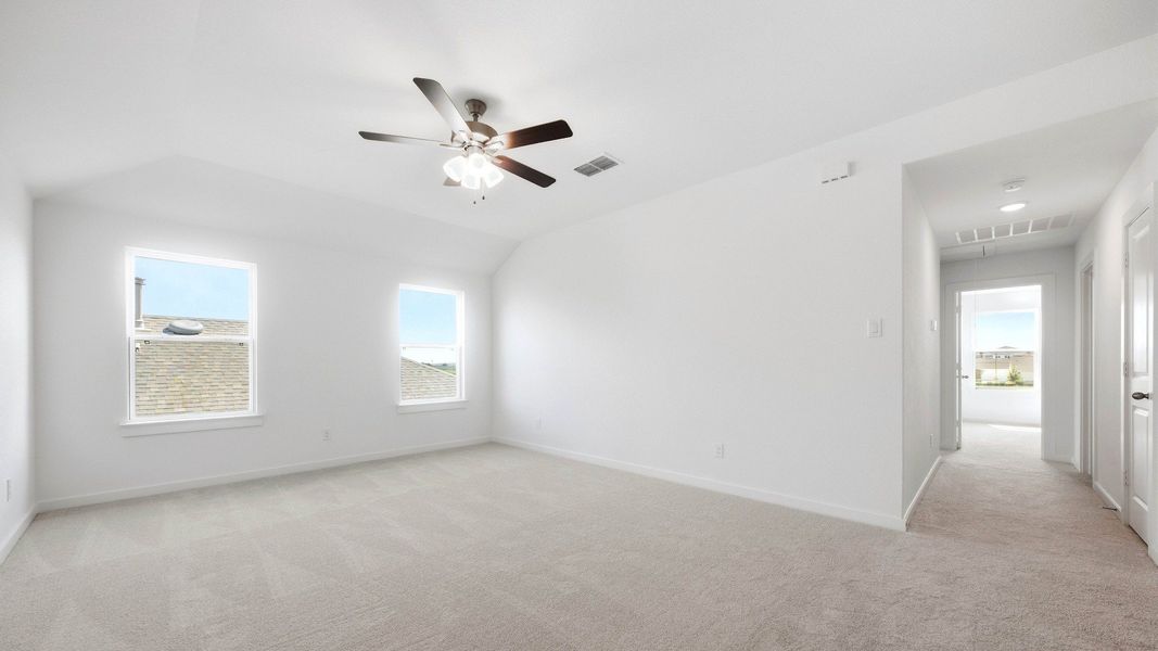 Furnished interior view inside a new home in Sky Ridge, San Marcos (Image 10). Furnished interior view inside a new home in Sky Ridge, San Marcos (Image 10).