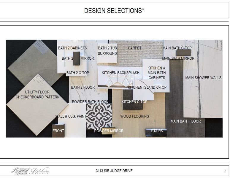 Representative photo of design selections for 3113 Sir Judge