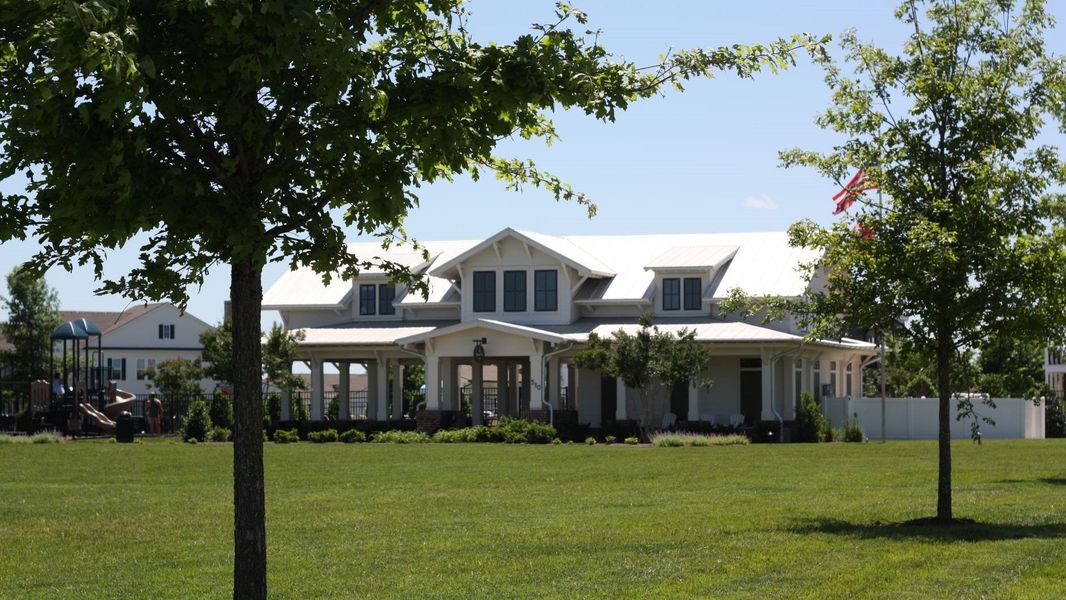 Front exterior of a new home in Harvest Point, Spring Hill, TN, highlighting curb appeal (Image 2).