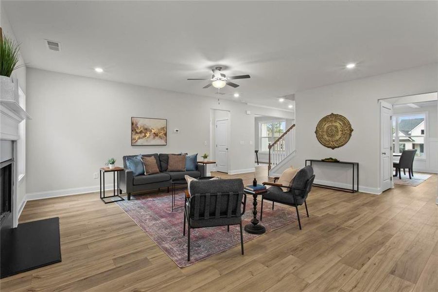 Furnished interior view inside a new home in , Dallas (Image 11).