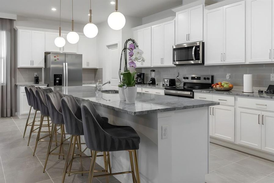 Furnished interior view inside a new home in , Davenport (Image 12).