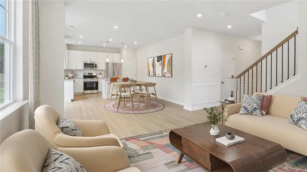 Furnished interior view inside a new home in Hawks View, Ringgold (Image 4). Furnished interior view inside a new home in Hawks View, Ringgold (Image 4).
