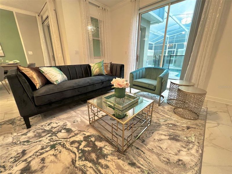 Furnished interior view inside a new home in , Davenport (Image 16).