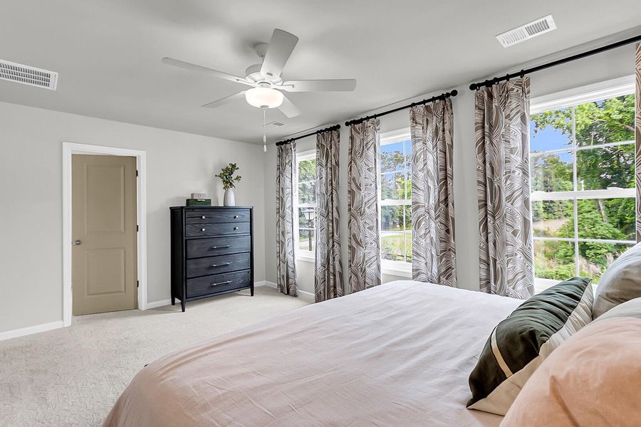 Furnished interior view inside a new home in Central Creek, Goose Creek (Image 17). Furnished interior view inside a new home in Central Creek, Goose Creek (Image 17).
