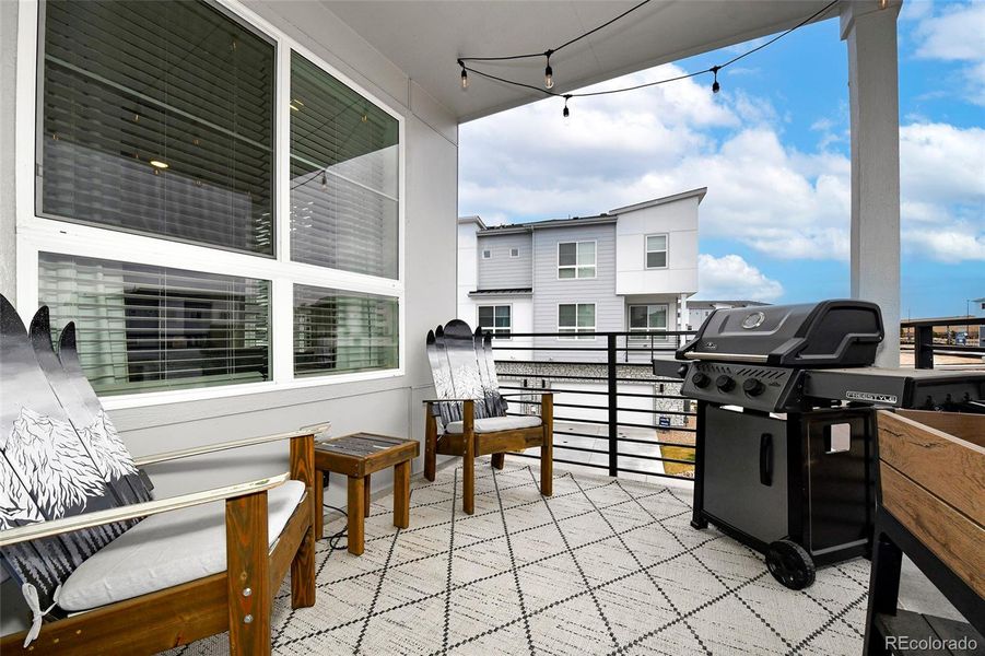 Exterior details and patio area of a home in , Colorado Springs (Image 4). Exterior details and patio area of a home in , Colorado Springs (Image 4).