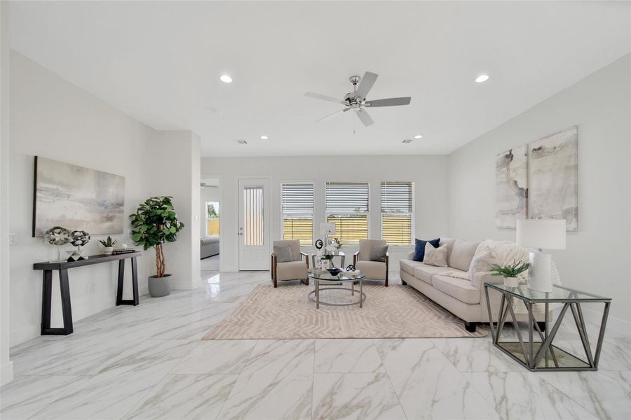 Furnished interior view inside a new home in , Houston (Image 17). Furnished interior view inside a new home in , Houston (Image 17).