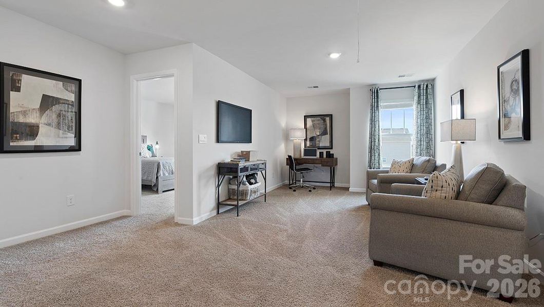 Furnished interior view inside a new home in Reedy Creek Preserve, Charlotte (Image 11).