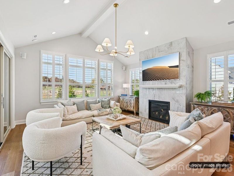 Furnished interior view inside a new home in , Charlotte (Image 24). Furnished interior view inside a new home in , Charlotte (Image 24).