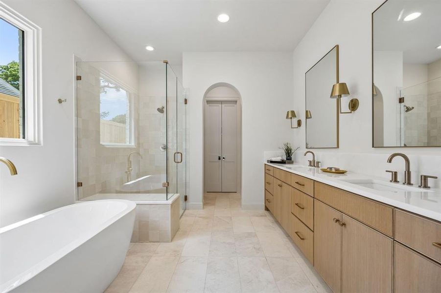 Furnished interior view inside a new home in , Dallas (Image 8).