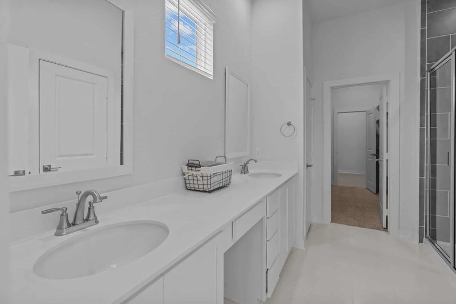 Representative furnished interior of a home built from the Ryker by Chesmar Homes in The Crossvine, Forney (Image 4).
