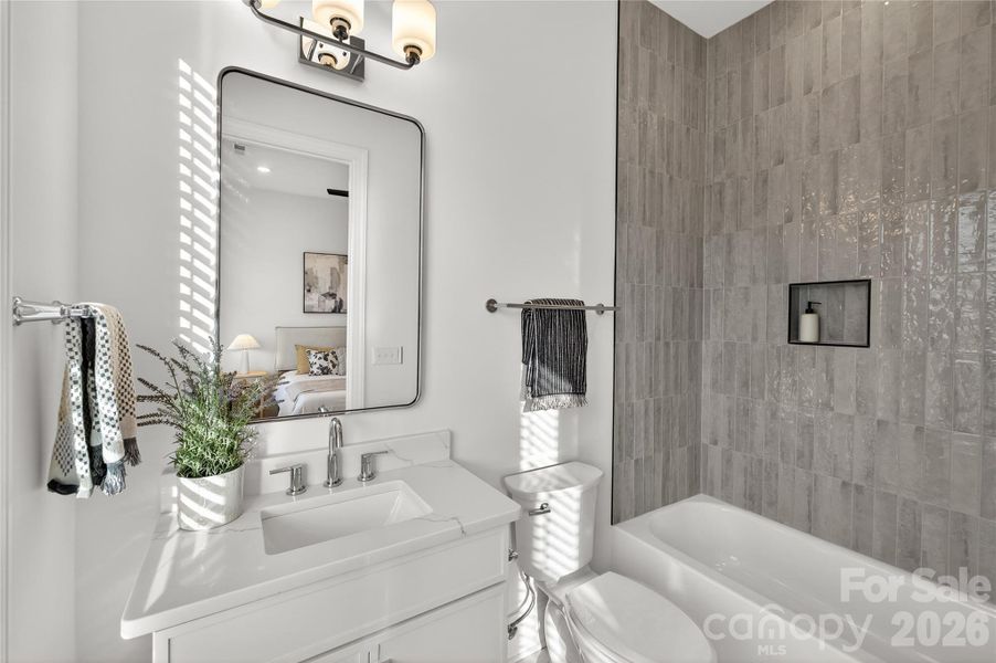 Furnished interior view inside a new home in , Charlotte (Image 29).