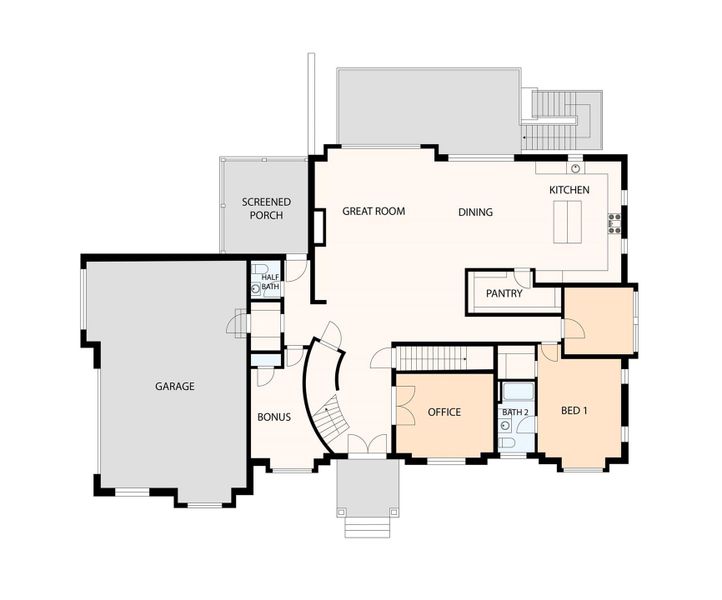 2D floor plan layout of this home in , Waxhaw, NC (Image 3).