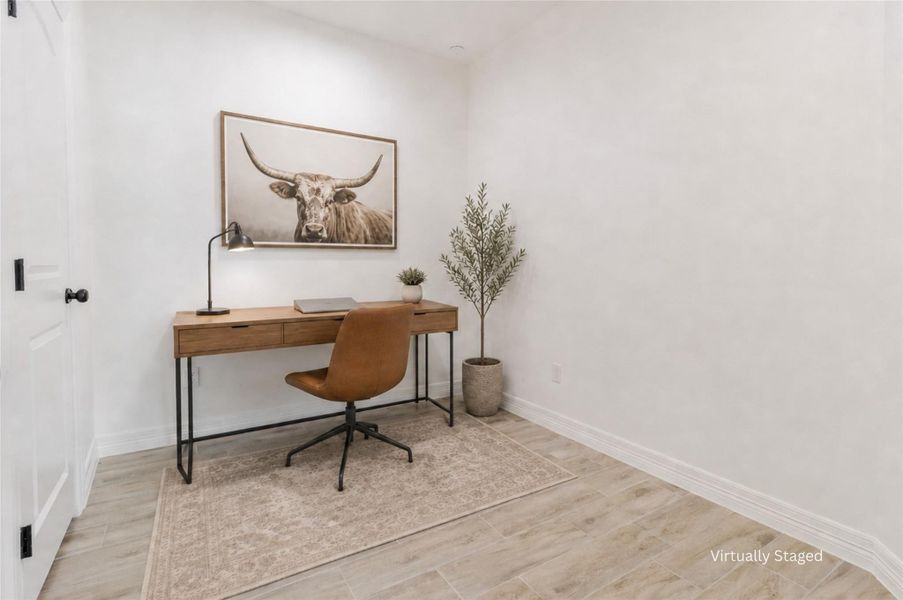 A dedicated office means that all bedrooms remain bedrooms, with no debate over whether guests or Zoom calls win. A dedicated office means that all bedrooms remain bedrooms, with no debate over whether guests or Zoom calls win.