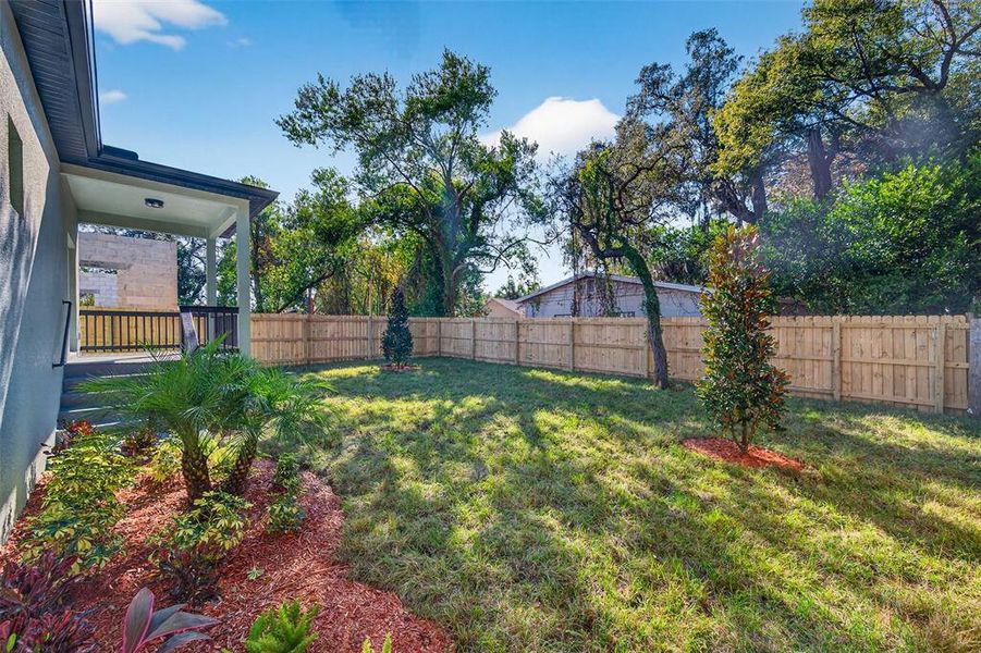 Exterior details and patio area of a home in , Tampa (Image 4). Exterior details and patio area of a home in , Tampa (Image 4).