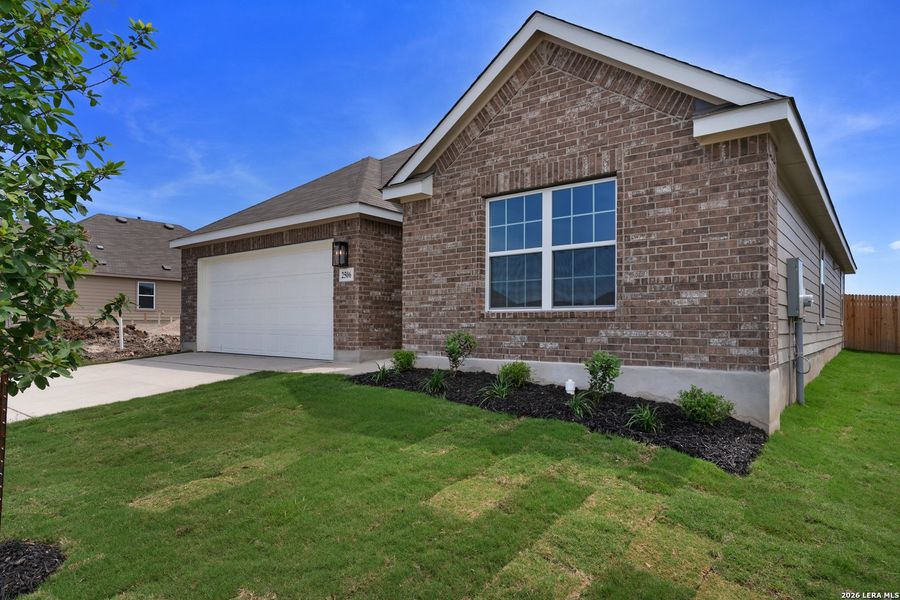 Exterior details and patio area of a home in Prairie Green, Converse (Image 2). Exterior details and patio area of a home in Prairie Green, Converse (Image 2).