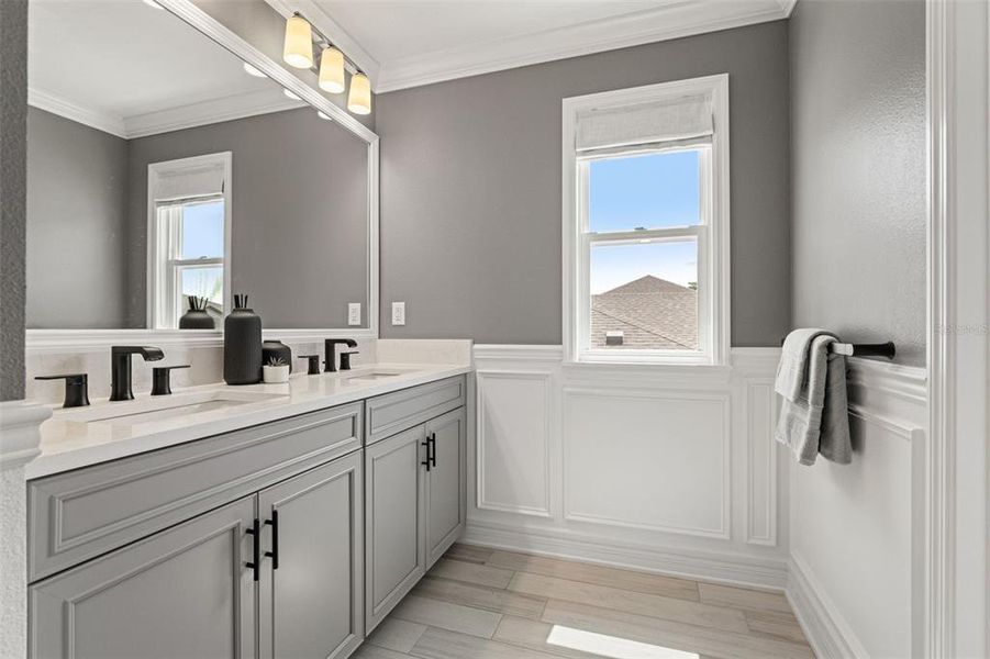 Furnished interior view inside a new home in Whispering Oaks Preserve, Wesley Chapel (Image 52).