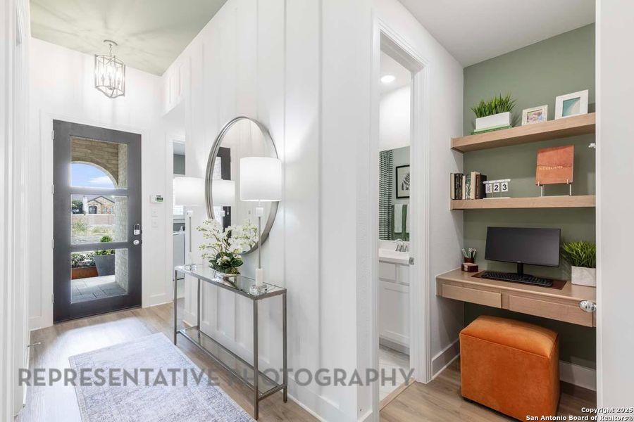 Furnished interior view inside a new home in Prominence, San Antonio (Image 35).