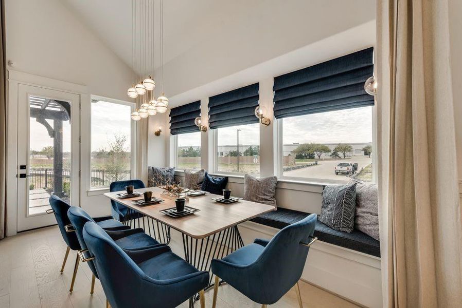 Furnished interior view inside a new home in Grand Braniff Park, Irving (Image 5). Furnished interior view inside a new home in Grand Braniff Park, Irving (Image 5).