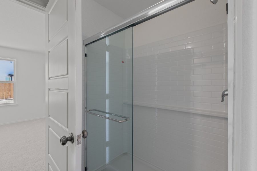 Walk-in Shower at Owner's Bath, per plan