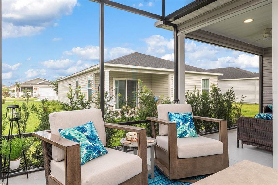 Exterior details and patio area of a home in , The Villages (Image 31).
