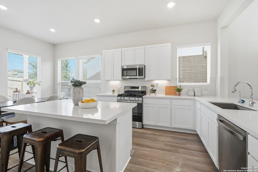 Furnished interior view inside a new home in Hunters Ranch, San Antonio (Image 9).