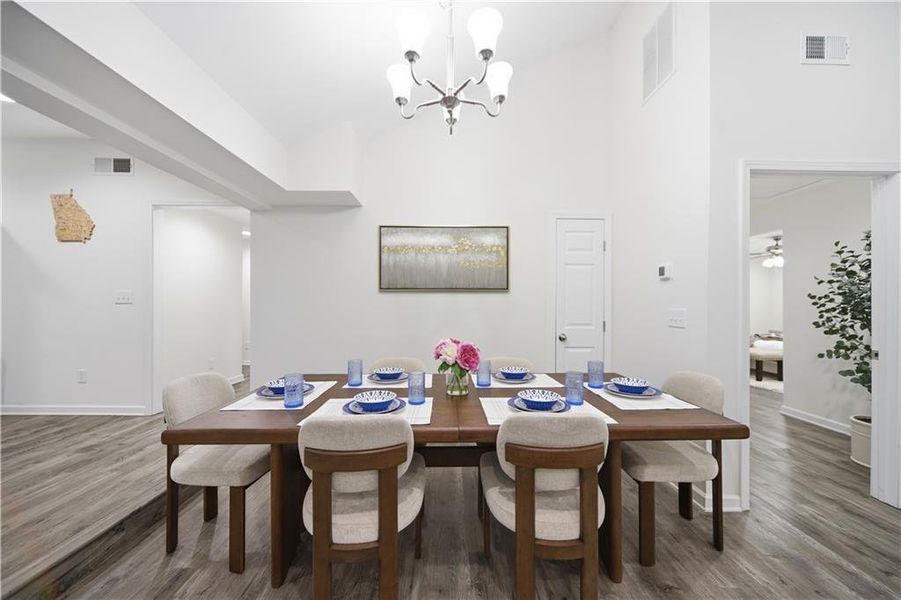 Furnished interior view inside a new home in , Decatur (Image 6).