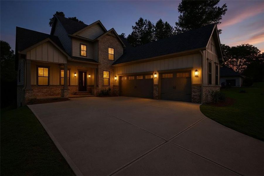 Front exterior of a new home in , Jefferson, GA, highlighting curb appeal (Image 27).