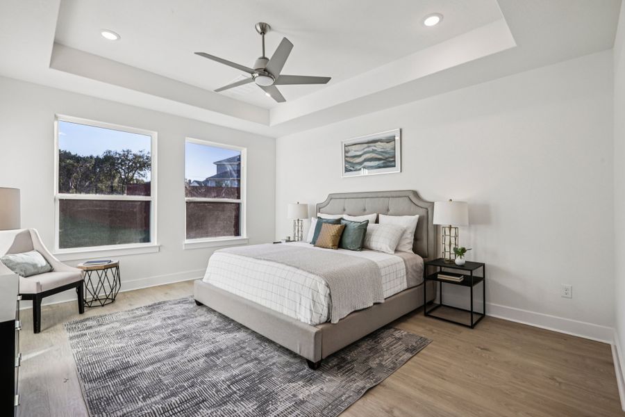 Furnished interior view inside a new home in Sauls Ranch, Round Rock (Image 40).