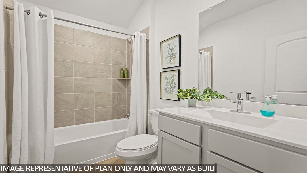Furnished interior view inside a new home in Newport Pointe, Crosby (Image 4).