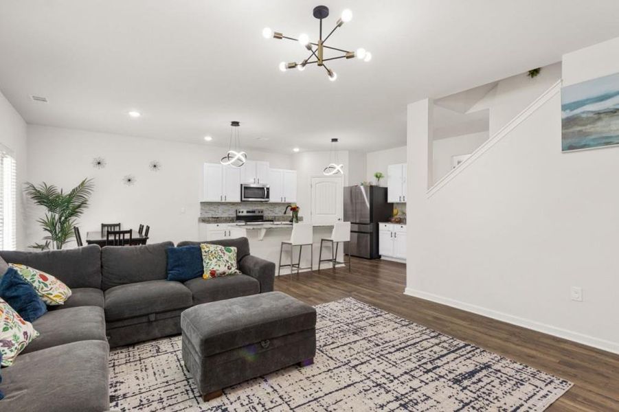 Furnished interior view inside a new home in , Dawsonville (Image 16).