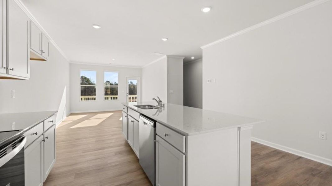 Furnished interior view inside a new home in Waypoint, Flowery Branch (Image 8).
