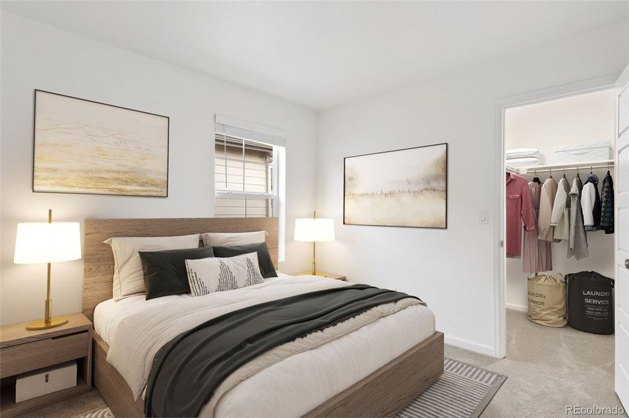 Furnished interior view inside a new home in The Aurora Highlands Horizon Collection, Aurora (Image 14).