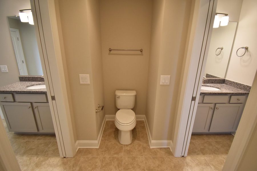 Representative furnished interior of a home built from the Lancaster by Keystone Homes NC in Preserve at Carriage Cove, Oak Ridge (Image 10).