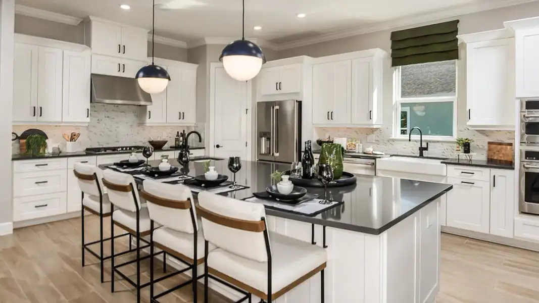 Representative furnished interior of a home built from the Pallazio by Taylor Morrison in Esplanade at McKinnon Groves, Winter Garden (Image 5).