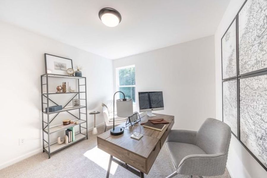 Representative furnished interior of a home built from the Longfield TH by True Homes in Penley Place Townhomes, Clover (Image 16). Representative furnished interior of a home built from the Longfield TH by True Homes in Penley Place Townhomes, Clover (Image 16).