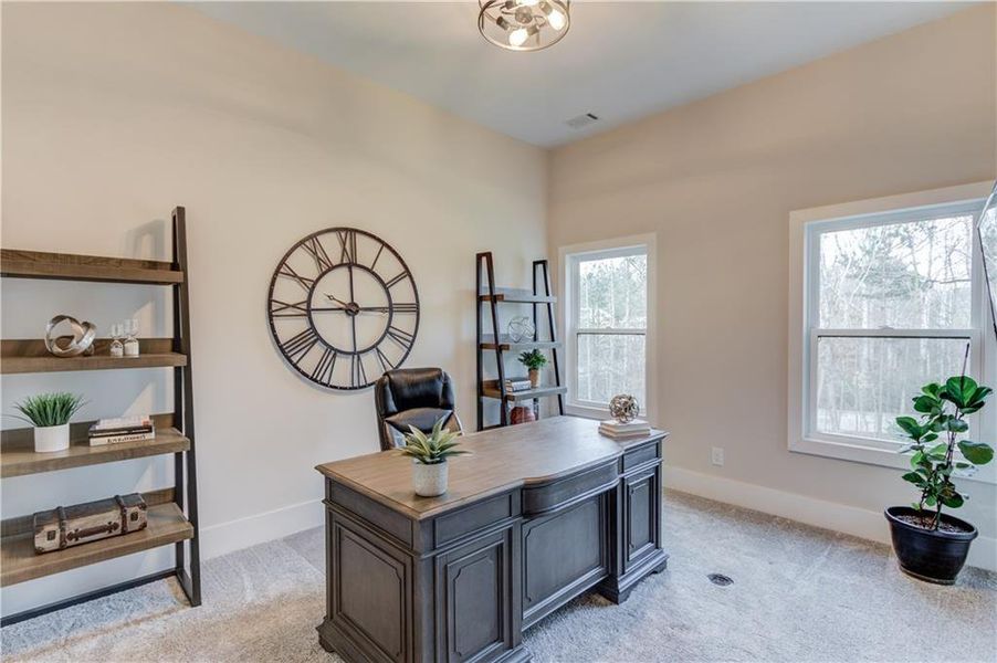 Furnished interior view inside a new home in , Suwanee (Image 44).