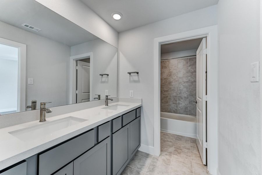 Furnished interior view inside a new home in , Cypress (Image 10).