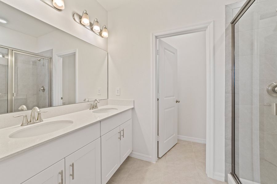 Furnished interior view inside a new home in Towns at Greenleaf, Oviedo (Image 10).